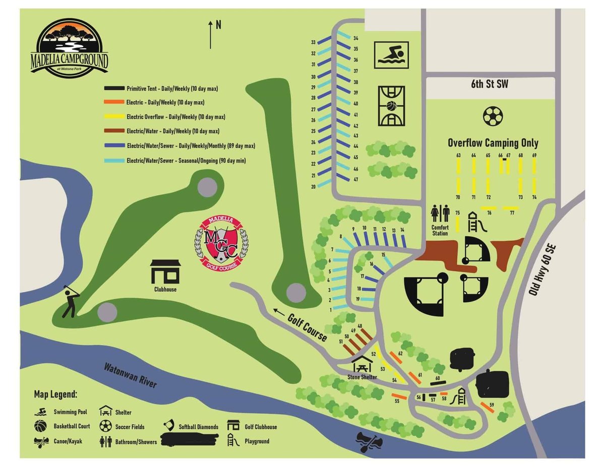Madelia Campground at Watona Park