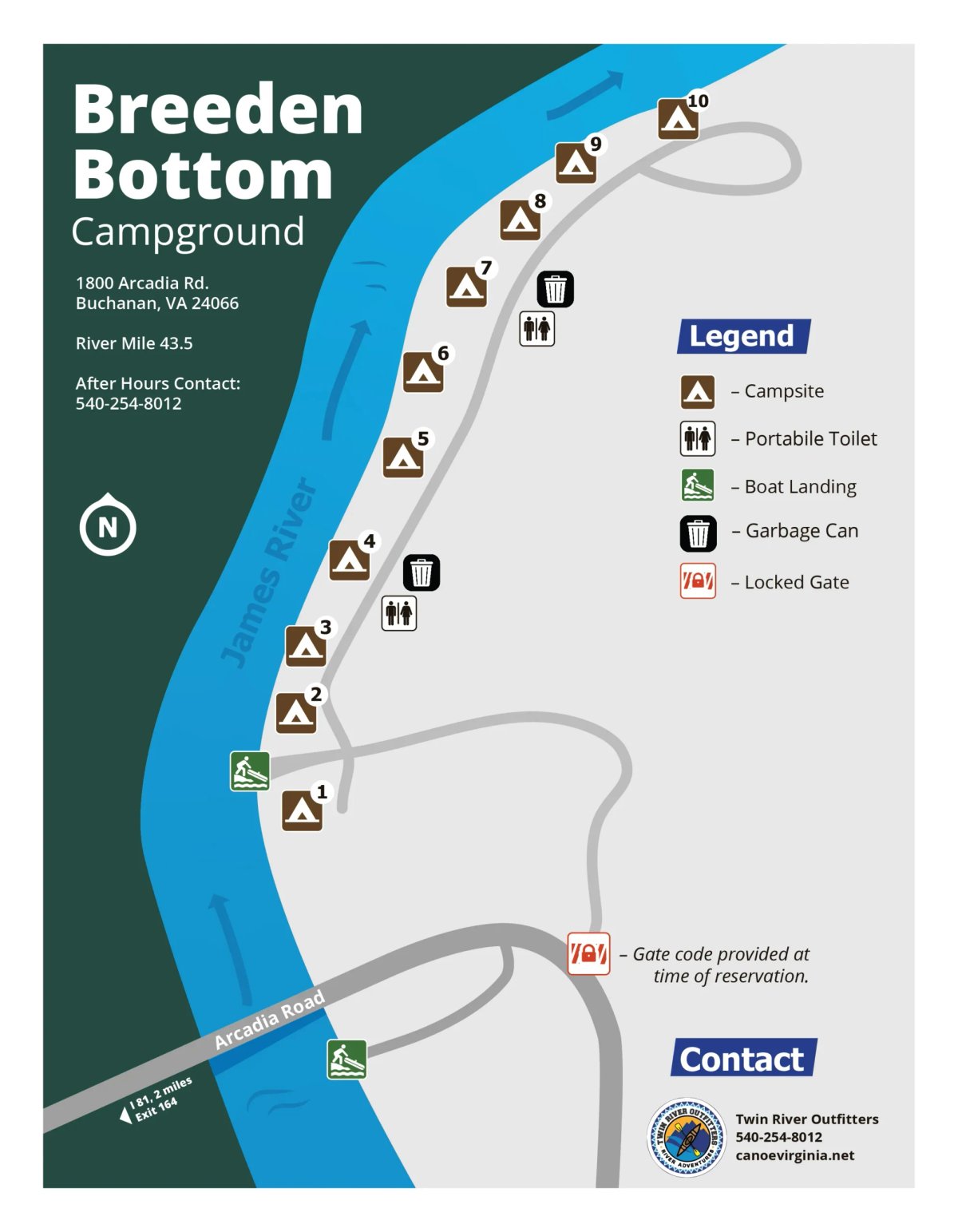 Breeden Bottom Campground Twin River