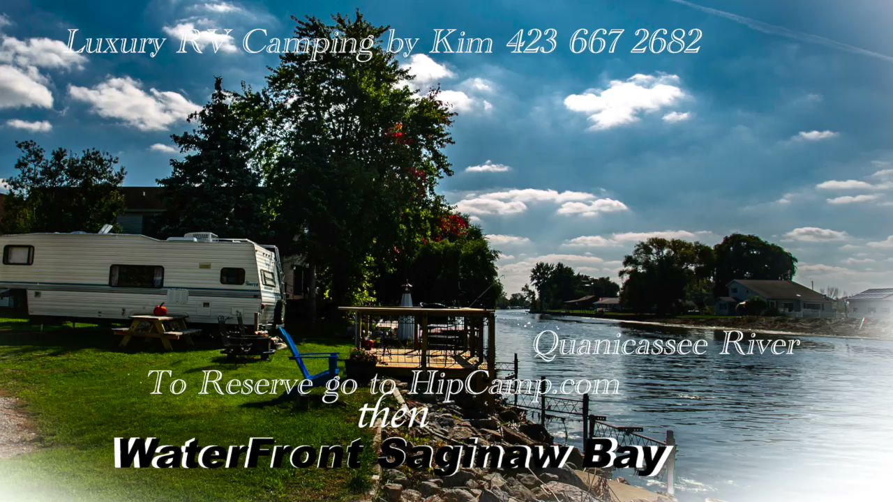 Water Front Saginaw Bay (1) RV Site-All Year-WiFi,30AMP,Water
