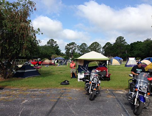 Bikers Sleep For Cheap