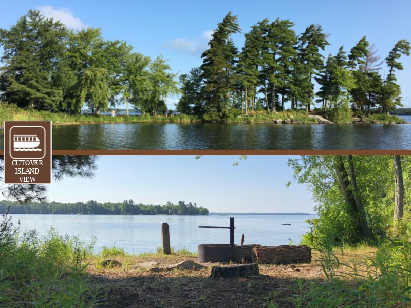 HB Cutover Island View K49 Houseboat Campsite