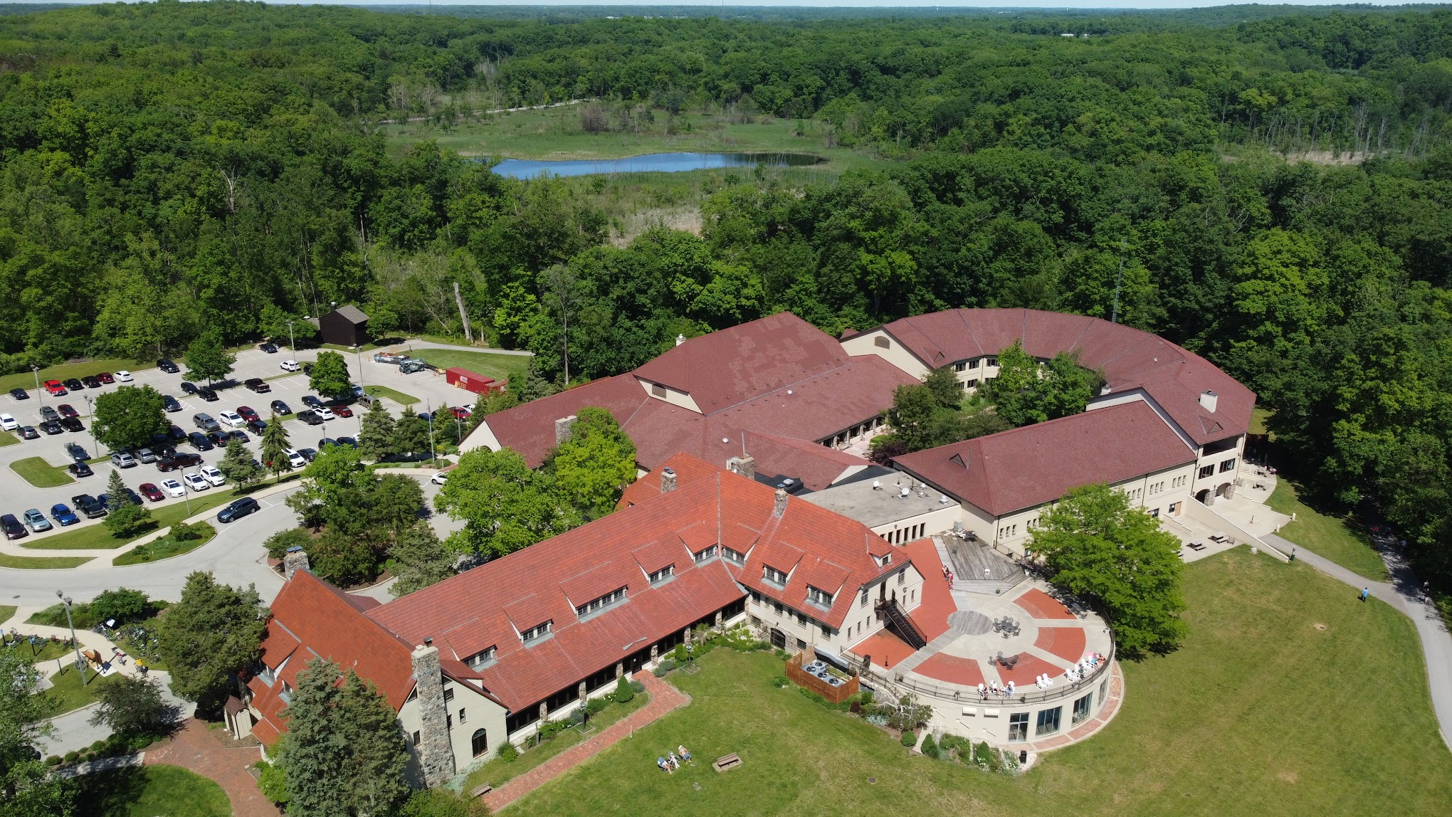 Pokagon State Park campground gatehouse