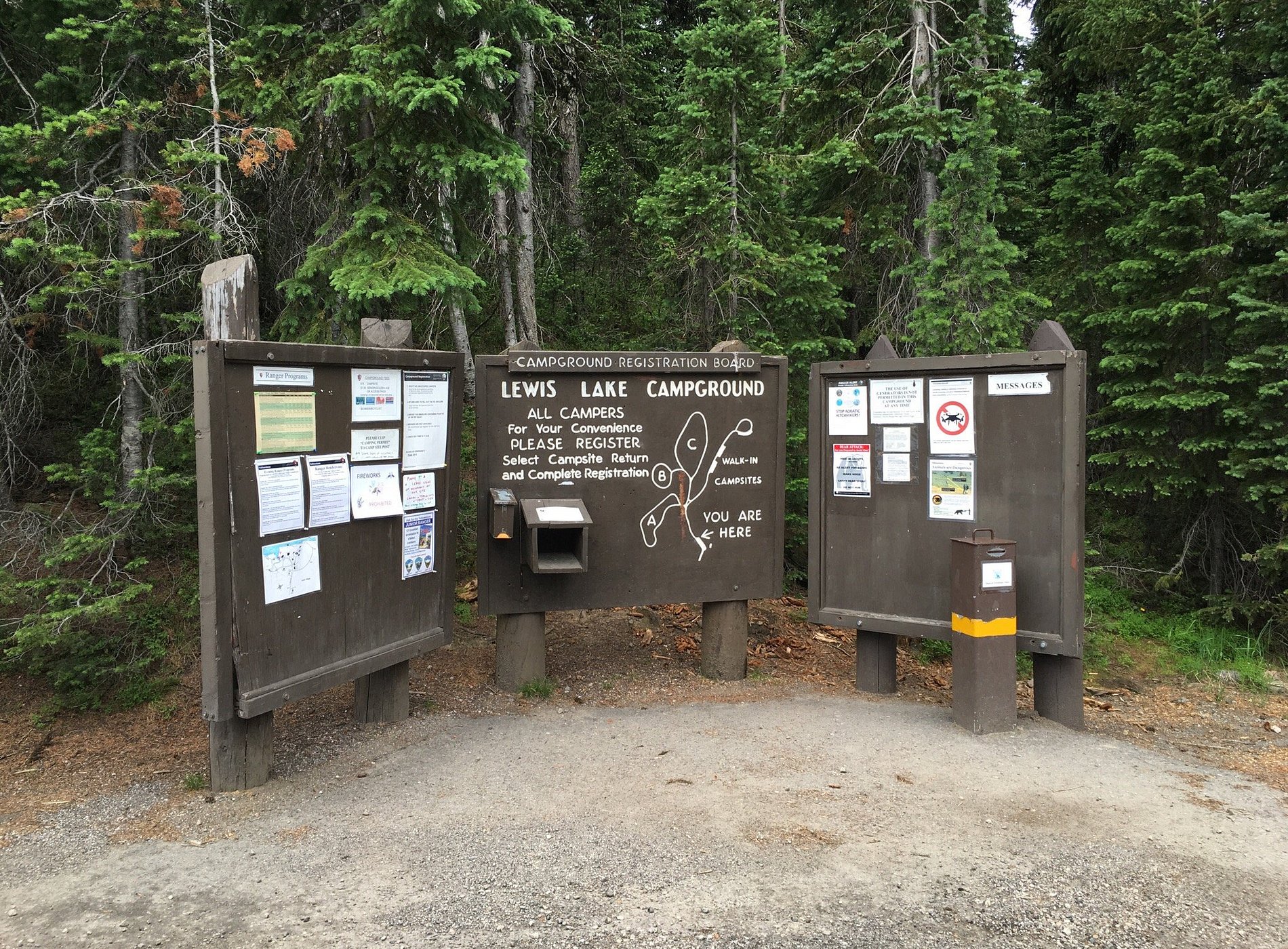 Lewis Lake Campground With Boat Launch